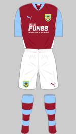 burnley fc 2010-11 home strip