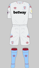 west ham utd 2018-19 3rdr kit