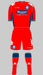 wycombe wanderers fc 2011-12 away kit